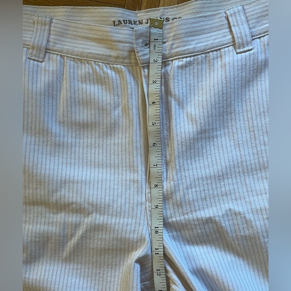 Polo Ralph Lauren Chino Pants Pink & White Striped Classic Fit Flat Front Sz 16 - Picture 8 of 8